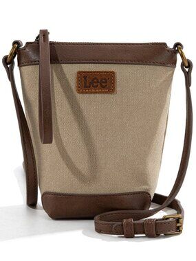 Lee Small Canvas Bucket Crossbody Bag